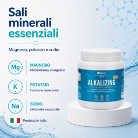 Alkalizing 500 g sali minerali essenziali con magnesio potassio e sodio