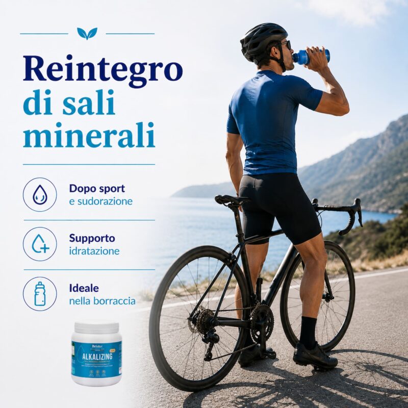 Alkalizing reintegro sali minerali dopo sport e sudorazione