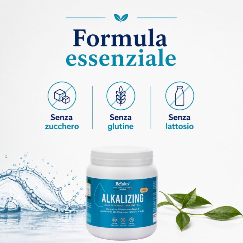 Alkalizing senza zucchero senza glutine senza lattosio