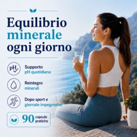 Alkalizing Capsule equilibrio minerale quotidiano con magnesio potassio e sodio