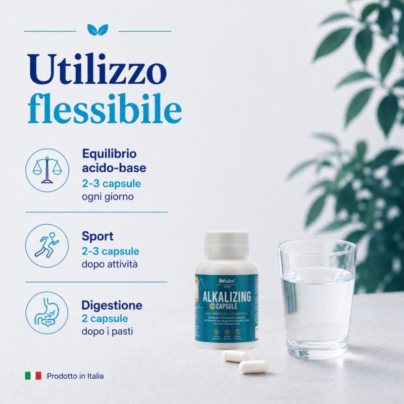 Alkalizing Capsule utilizzo flessibile per equilibrio minerale e sport
