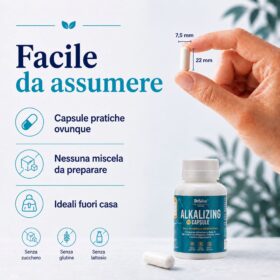 Alkalizing Capsule facili da assumere senza preparazione di miscele