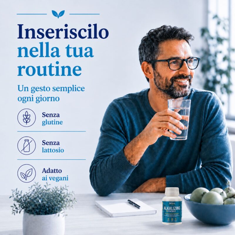 Alkalizing Capsule integratore quotidiano senza glutine senza lattosio vegano