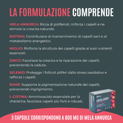 formula integratore capelli mela annurca