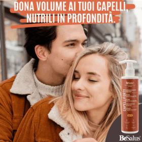 Balsamo Besalus per capelli voluminosi e nutriti, ideale per uomini e donne con capelli fini e secchi.
