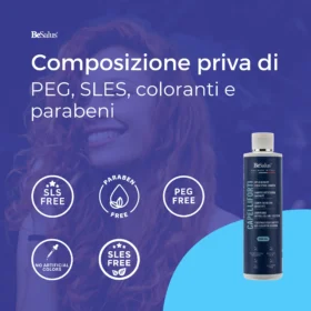 Shampoo antiforfora senza PEG, SLES, SLS, parabeni e coloranti artificiali