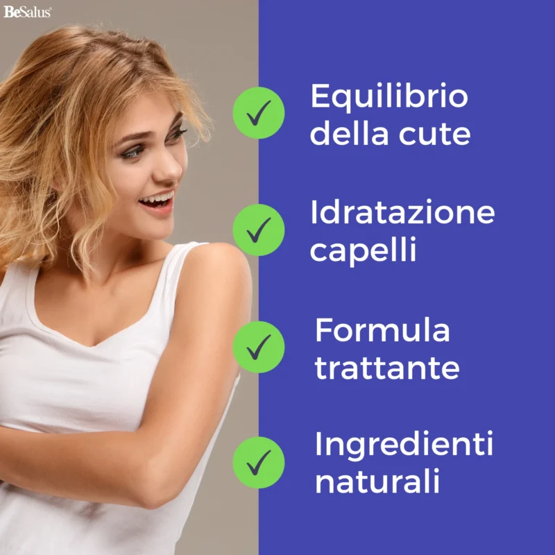Shampoo antiforfora per equilibrio della cute e idratazione dei capelli