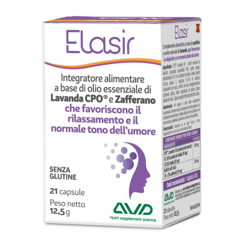 Integratore per il sonno Elasir AVD Reform con Lavanda e Zafferano