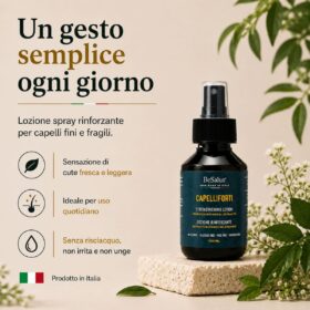 Lozione capelli BeSalus con rosmarino ortica limone e lavanda
