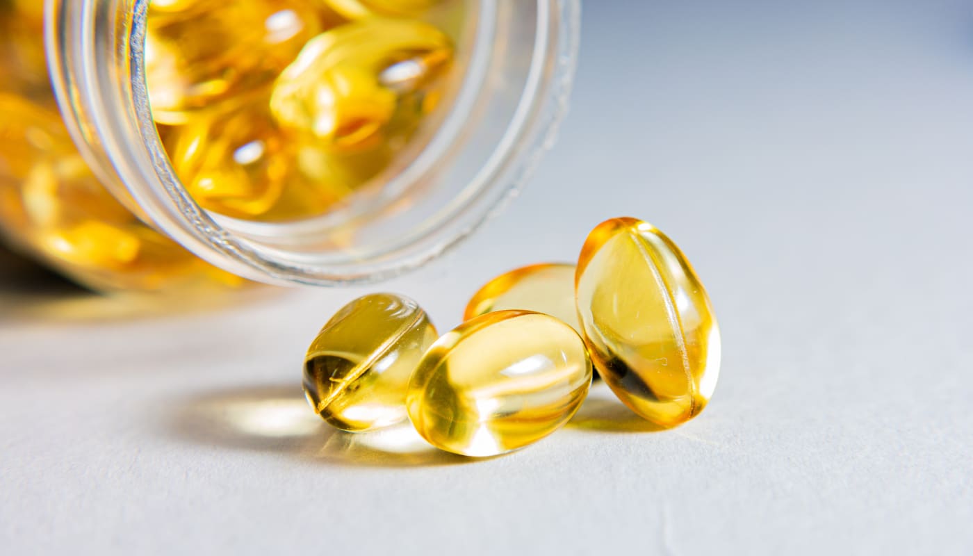 Capsule softgel di integratore Omega 3
